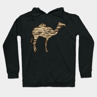 Desert camouflage Mosaik Style dromedary Hoodie